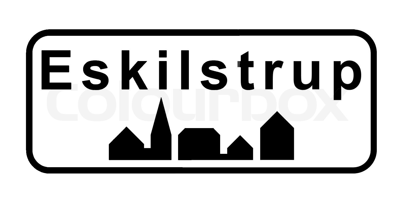 Eskilstrup by skilt
